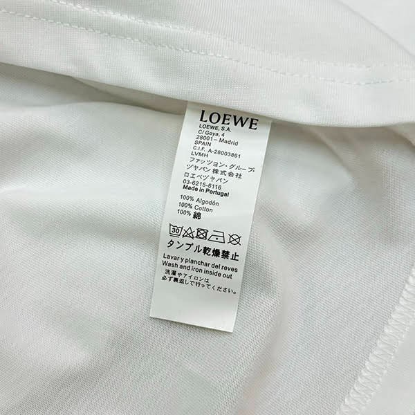 売上総額１位！ロエベ コットンワイドTシャツ 偽物 log30726